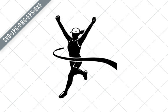Download Female Marathon Runner Finishing - Marathon Collection