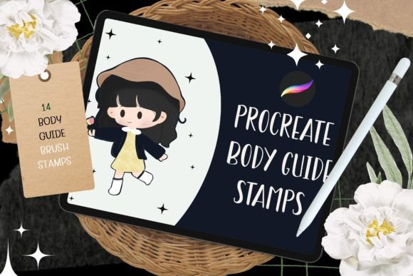 Download Procreate Chibi  Body Guide Brush Stamps - Brush Collection