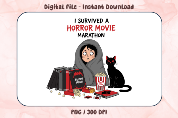 Download I Survived a Horror Movie Marathon PNG - Marathon Collection