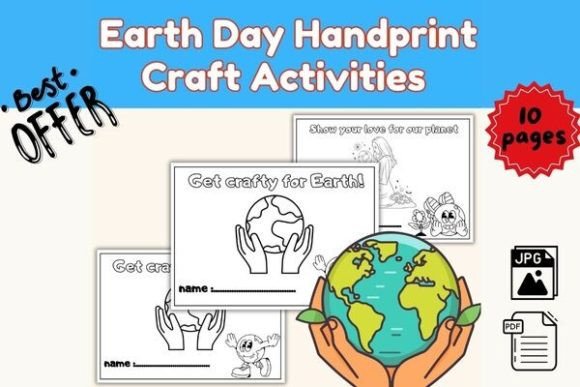 Download Earth Day Handprint Craft Activities - Earth Collection