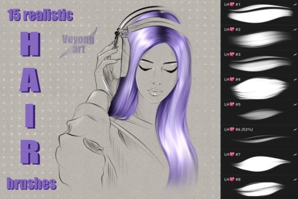 Download Hair Brushes for Procreate - Brush Collection