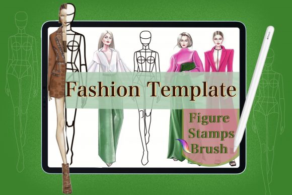 Download Fashion Body Stamps,Procreate Brushes - Brush Collection