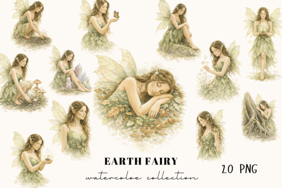 Download Earth Fairy Clipart – 20 Nature Fairy - Premium Bundle