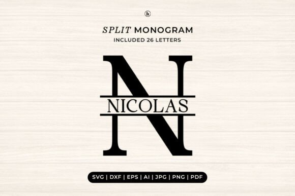 Download Split Monogram SVG | a-Z Alphabet Font - Font Collection
