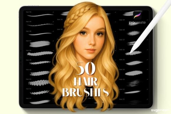 Download Procreate Hair Brushes - Brush Collection