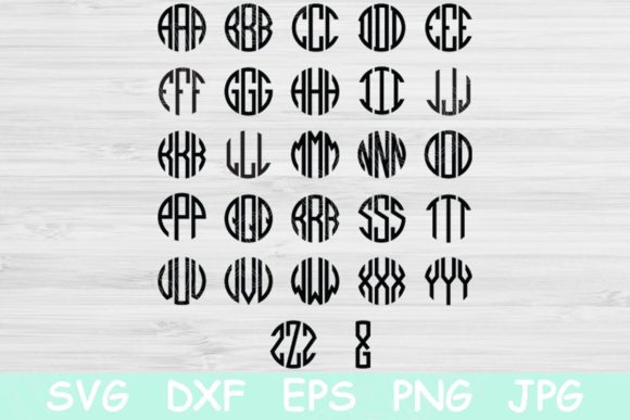 Download Circle Block Monogram Font&nbsp; - Font Collection