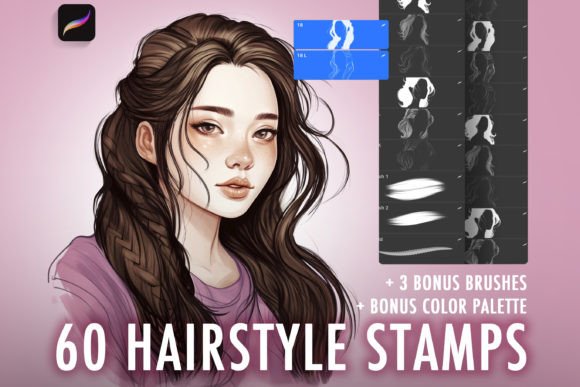 Download Procreate Hair Brushes - Brush Collection