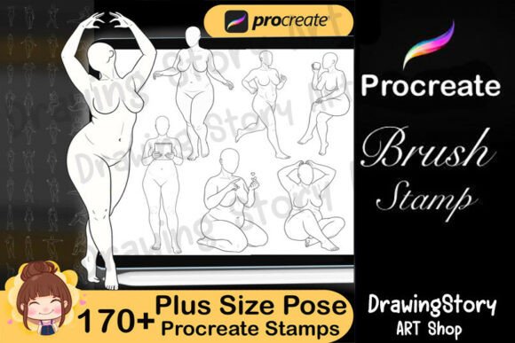Download 170+ Procreate Body Pose Brushes - Brush Collection